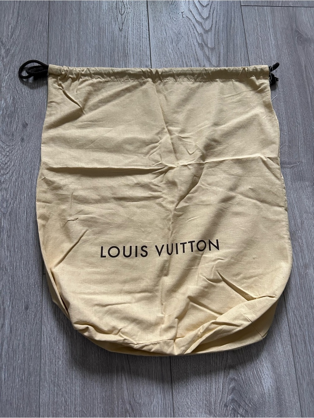 Rare Louis Vuitton Beige Cotton Dust Bag